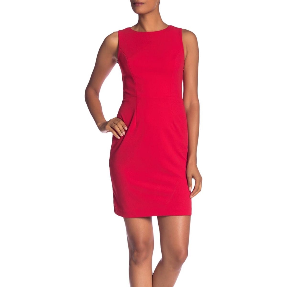 Betsey Johnson NWT red cross-strap back dress